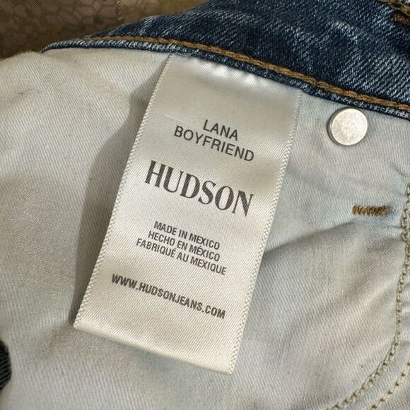 Hudson Lana Boyfriend Ankle Jeans Raw Hem Size 27 - Picture 4 of 10